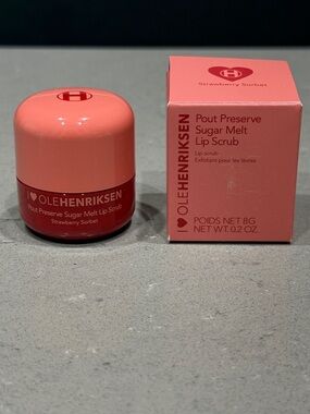 Ole Henriksen Sugar Melt Lip Scrub, Strawberry Sorbet, New